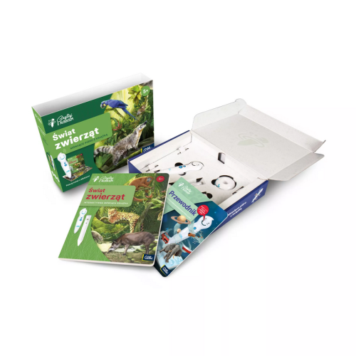 Zestaw Czytaj z Albikiem Świat Zwierząt Pióro Interaktywne AEH